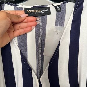 Gabrielle Union x NYCO Dress. Never worn blue/white comes with belt.